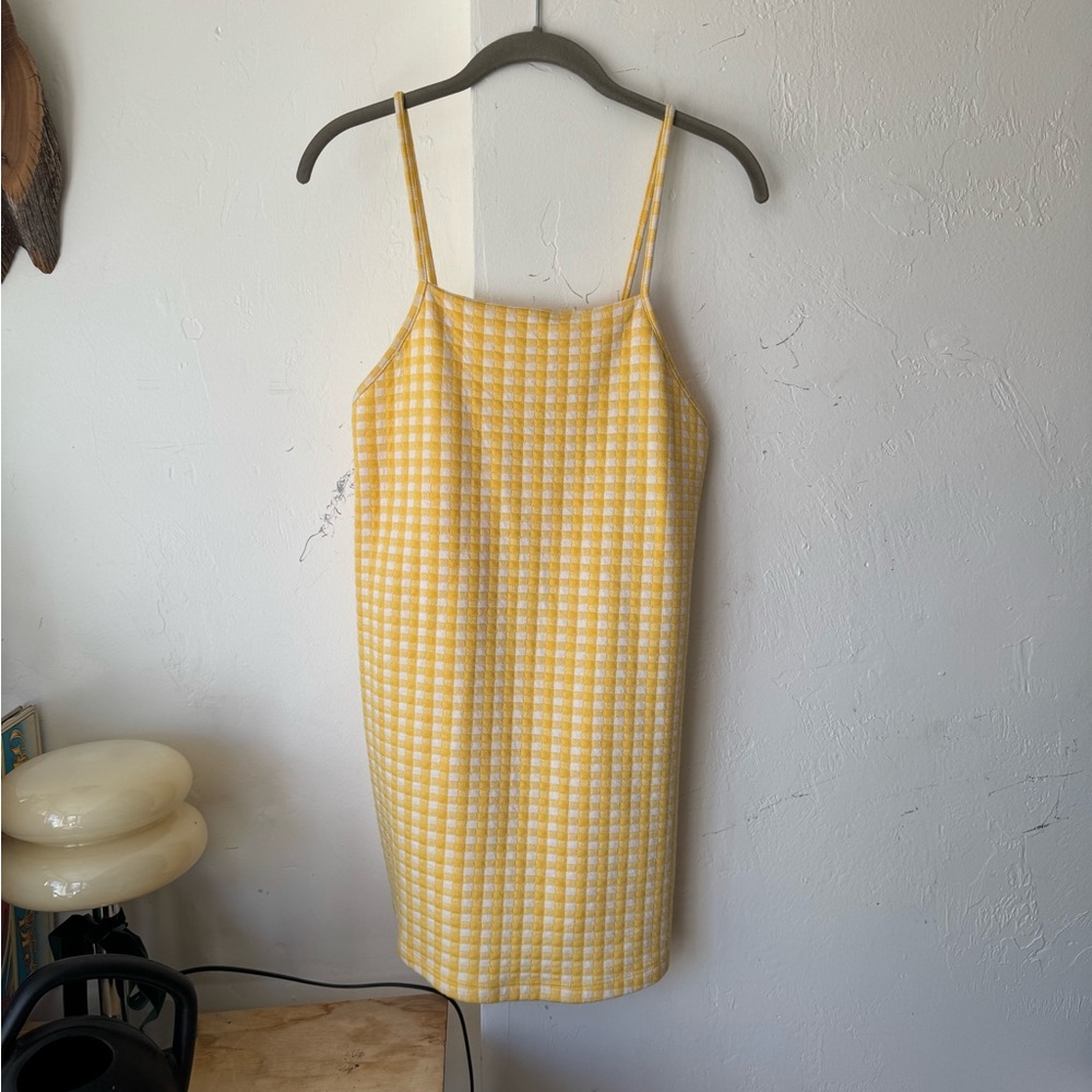 Yellow Checkered Dress